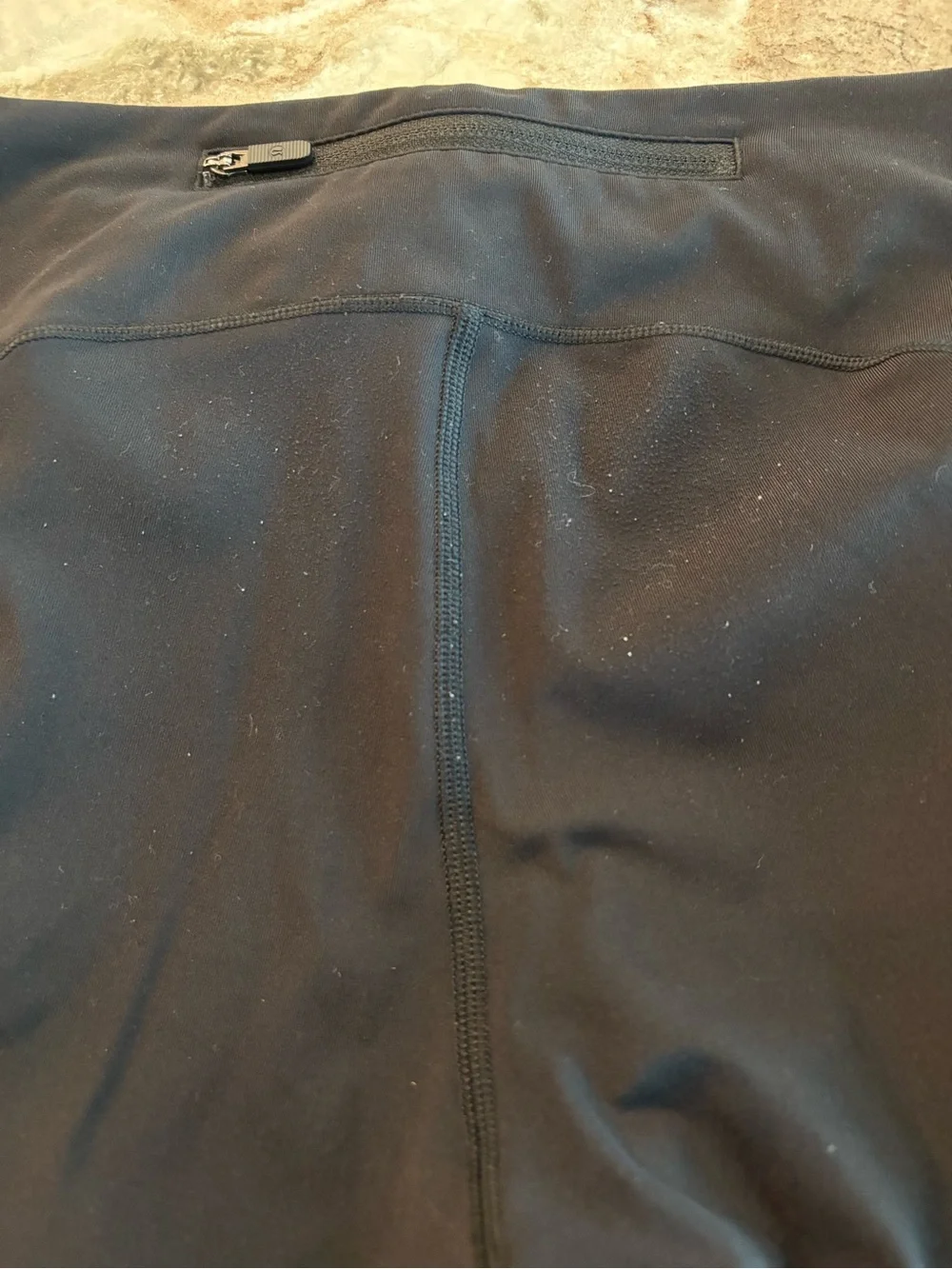 Lululemon Black Leggings Size 6 Speed Up Tight Full-On Luxtreme Side Pockets - Picture 5 of 7